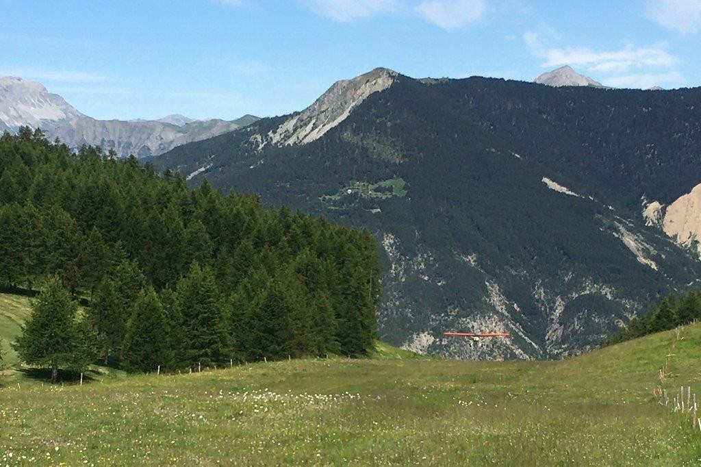 Valberg avion en approche